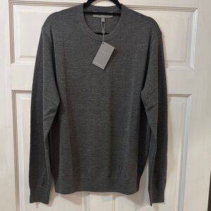 Men's Cashmere and Silk Gray Sweater